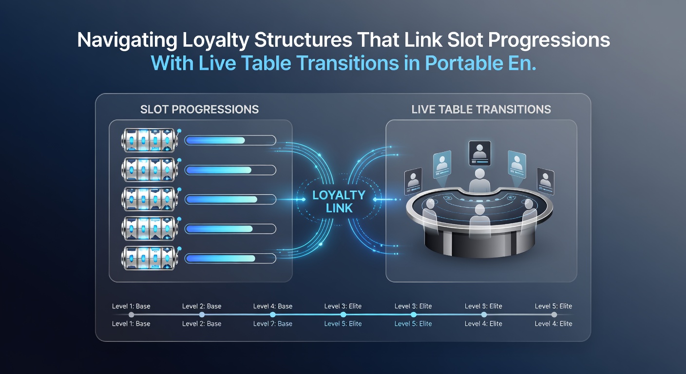 Visualisierung von Loyalty-Leveln und Übergängen zwischen Slots und Live-Tischen auf mobilen Geräten