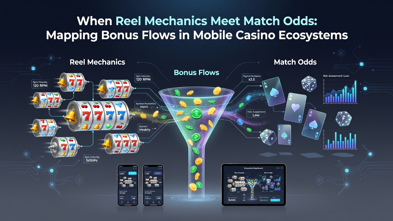 Grafik zu Bonusflüssen zwischen mobilen Slots und Sportwetten